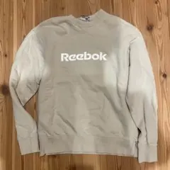 Reebok ベージュ スウェット トレーナー Lサイズ 古着
