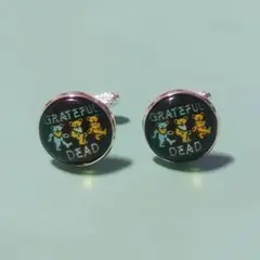 グレイトフルデッド　デッドベア　カフスボタン　　カフリンクス　09