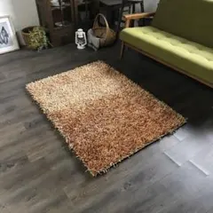 ラグ ラグマット 90x128cm 玄関マット ゴールド