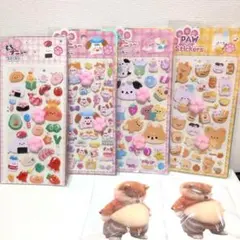 じ*じ様 肉球シール もちもち ぷくぷく　ぷにぷに 4枚セット　お腹シール　2枚