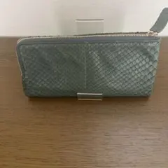 ゲンテン genten⭐️グリーン ジッパー式長財布