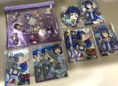 Liella! フラットポーチ　津島善子カード　松浦果南ラバーキーホルダー