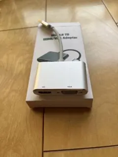 USB HDMI/VGA アダプター シルバー