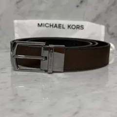 美品 MICHEAL KORS マイケルコース レザーベルト 本革 リバーシブル