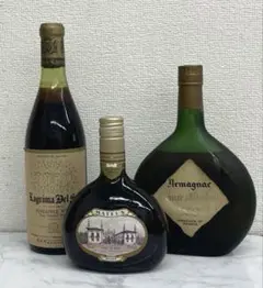 S ワイン ブランデー　3本セット ラグリーマデルソル マテウス アルマニャックのサムネイル