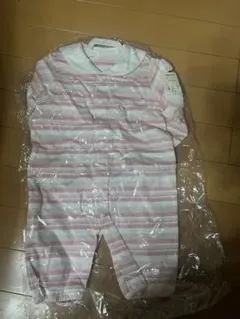 コムサイズム　新品　ピンク　長袖ロンパース　50〜60
