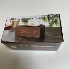 ワイヤレス充電機能付きクロック