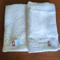 日本製 今治フェイスタオル 2枚セット ホワイト