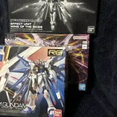 甘*ぎ様 RGストライクフリーダム＋光の翼、HGマイティーストライクフリーダム