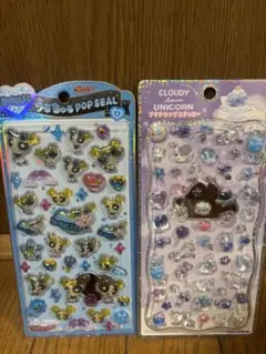 パワーパフガールズ　ユニコーンジュエルプチドロップシール　２枚セット　正規品