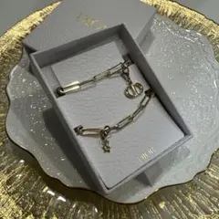 DIOR ゴールドチェーンブレスレットノベルティ