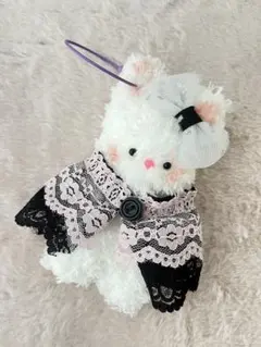 かわいい韓国風　モールドール⭐︎ふわふわ　うさぎ　キーホルダー