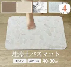 FOREST COTTAGE 珪藻土バスマット 石並び柄 取扱説明書付のサムネイル