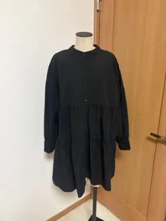 INGNI ティアードデザイン ブラックシャツ