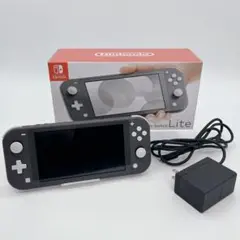 【極美品】Nintendo Switch lite グレー　稼働品　箱付