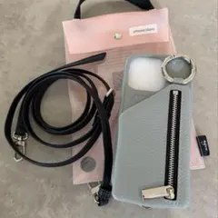 ajew iPhone16ProMaxケース ショルダー付き グレー - メルカリ