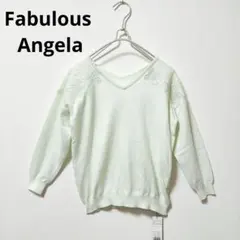 新品タグ付　Fabulous Angela　レースプルオーバー　ライトグリーンのサムネイル