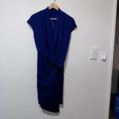 メトリーゼ　ネイビー ラップスタイル ワンピース