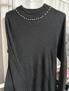 Re-J & SUPURE ブラックニット 長袖