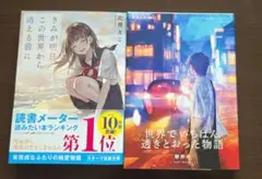 <美品>きみが明日…。世界で…。　小説２セット!!