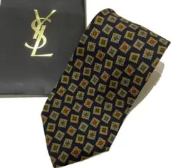 イヴサンローラン 総柄 ネクタイ