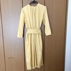 Ballsey ラップワンピース 長袖 イエロー L