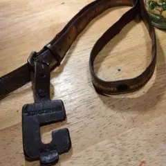 DIESEL SPAREPARTS レザーベルト ブラウン