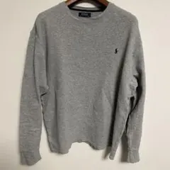 Polo Ralph Lauren グレー 長袖ワッフルTシャツ XL
