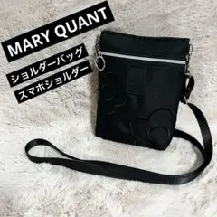 マリークワントショルダーバッグ 黒　スマホショルダー　マザーズバッグ　旅行