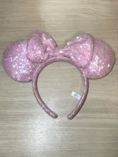 ミニーマウス耳型カチューシャ ピンク