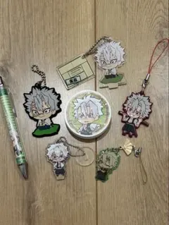 鬼滅の刃 不死川実弥 まとめ売り ラバーストラップ アクリルキーホルダー ペン