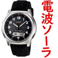 未使用 ウェーブセプター 電波ソーラー メンズ ブラック 送料込み ソーラー電波