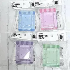 セリア キーホルダーベース ミニサイズ ブリスターパック 4個セット