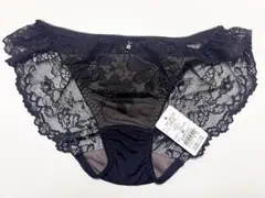 ナルエー ブラック花柄レースヒップショーツ タグ付き新品