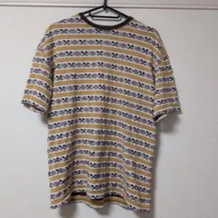 ストライプ柄 Tシャツ Mサイズ 日本製