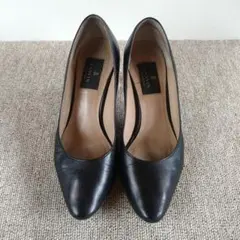 ランバンコレクション　パンプス　ブラック　黒　24