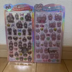 うるちゅるPOP SEAL もんちっち　赤　ピンク