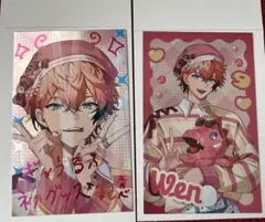 匿名配送 にじさんじ　赤城ウェン　ぎゃうるふ　チェキ レア ぎゃう　2枚