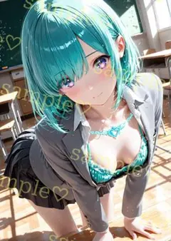 キラキラ　かわいい　AIイラスト　ポスター　A4サイズ　a423