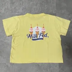 MILKFED. ミルクフェド ソフトクリーム 夏 イエロー 半袖 Tシャツのサムネイル