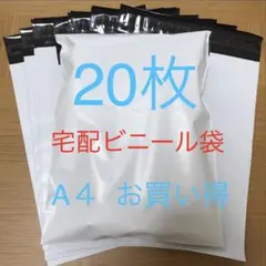 宅配ビニール袋　a4 20➕OPP a4 10