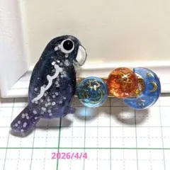 オニオオハシ　レジンヘアゴム　花　葉っぱ オニオオハシ レジンヘアゴム 花 葉っぱ - メルカリ