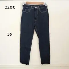 OZOC オゾック ダークブルー ストレート デニム 4ポケット S 春夏秋冬