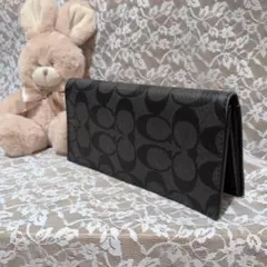 COACH 長財布 シグネチャー ブラック