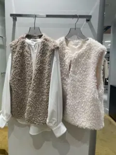 新品　ビューティー＆ユース ユナイテッドアローズ ポリエステル ボアベスト