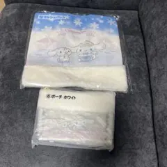 シナモン シナモロール マルシェバッグ ポーチホワイト 2点セット