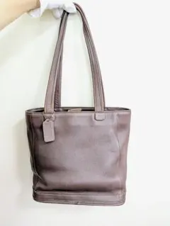 【オールドCOACH】ブラウンレザートートバッグ