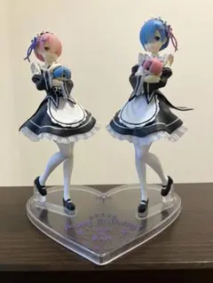 リゼロ　レムラム　一番くじプライズフィギュアセット 中古】(本体A/箱B)一番くじ Re：ゼロから始める異世界生活 A賞