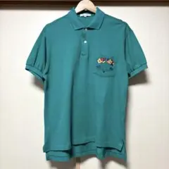 HONMA GOLF 本間ゴルフ 半袖 ポロシャツ 国旗刺繍 日本製 緑 Mのサムネイル