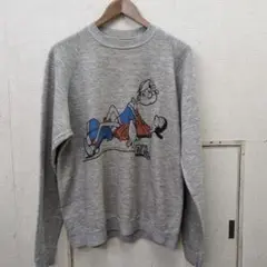 ポパイ オリーブ プリント スウェット vintage